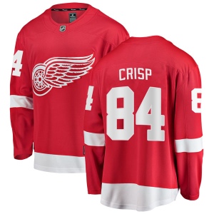 Men's Connor Crisp Detroit Red Wings Breakaway Home Jersey - Red