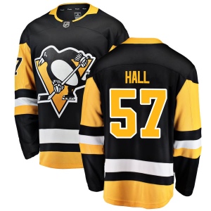 Men's Connor Hall Pittsburgh Penguins Breakaway Home Jersey - Black