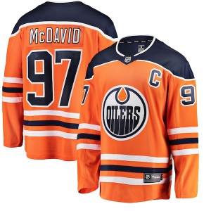 Men's Connor McDavid Edmonton Oilers Home Breakaway Jersey - Orange