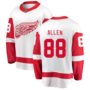 Men's Conor Allen Detroit Red Wings Breakaway Away Jersey - White