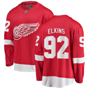 Men's Corey Elkins Detroit Red Wings Breakaway Home Jersey - Red