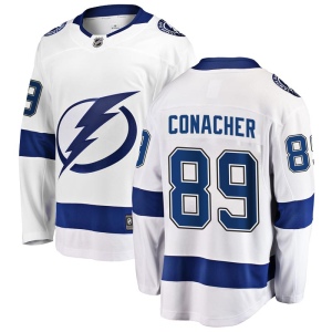 Men's Cory Conacher Tampa Bay Lightning Breakaway Away Jersey - White