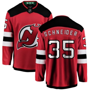 Men's Cory Schneider New Jersey Devils Home Breakaway Jersey - Red