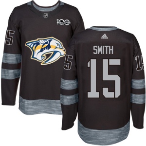 Men's Craig Smith Nashville Predators Authentic 1917-2017 100th Anniversary Jersey - Black