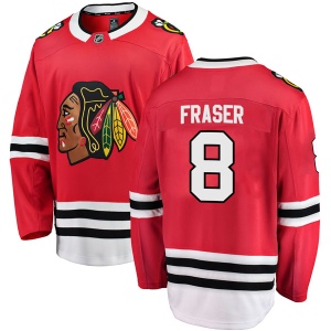 Men's Curt Fraser Chicago Blackhawks Breakaway Home Jersey - Red