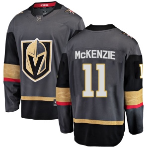 Men's Curtis McKenzie Vegas Golden Knights Breakaway Black Home Jersey - Gold