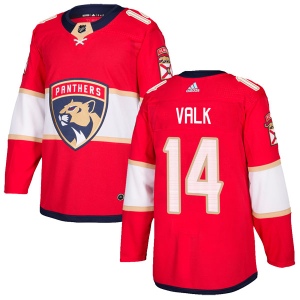 Men's Curtis Valk Florida Panthers Authentic Home Jersey - Red