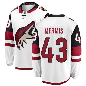 Men's Dakota Mermis Arizona Coyotes Authentic Away Jersey - White