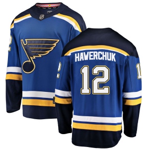 Men's Dale Hawerchuk St. Louis Blues Breakaway Home Jersey - Blue