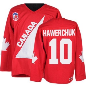 Men's Dale Hawerchuk Team Canada Premier 1991 Throwback Olympic Hockey Jersey - Red