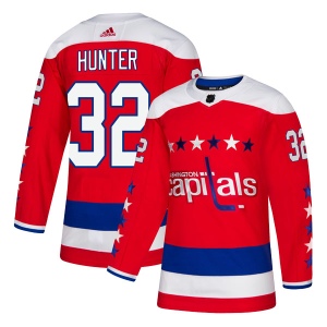 Men's Dale Hunter Washington Capitals Authentic Alternate Jersey - Red