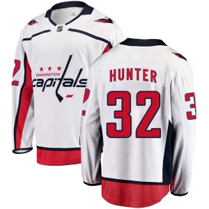 Men's Dale Hunter Washington Capitals Breakaway Away Jersey - White