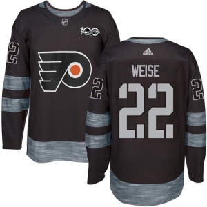 Men's Dale Weise Philadelphia Flyers Authentic 1917-2017 100th Anniversary Jersey - Black