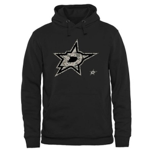 Men's Dallas Stars Rink Warrior Pullover Hoodie - Black