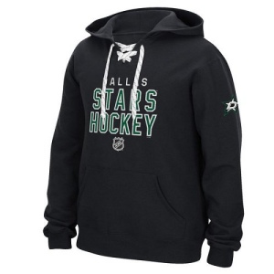 Men's Dallas Stars Stitch Em Up Lace Hoodie - - Black