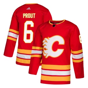 Men's Dalton Prout Calgary Flames Authentic Alternate Jersey - Red