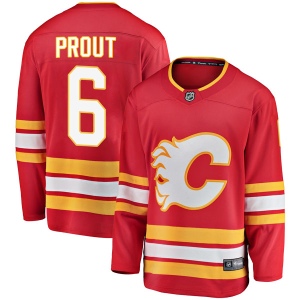 Men's Dalton Prout Calgary Flames Breakaway Alternate Jersey - Red