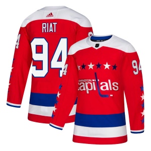 Men's Damien Riat Washington Capitals Authentic Alternate Jersey - Red