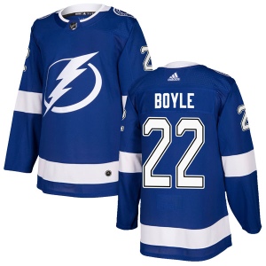 Men's Dan Boyle Tampa Bay Lightning Authentic Home Jersey - Blue