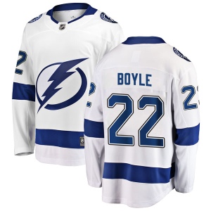 Men's Dan Boyle Tampa Bay Lightning Breakaway Away Jersey - White