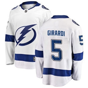 Men's Dan Girardi Tampa Bay Lightning Breakaway Away Jersey - White