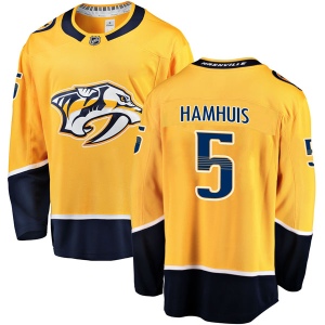 Men's Dan Hamhuis Nashville Predators Breakaway Home Jersey - Gold