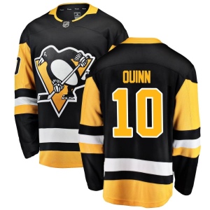 Men's Dan Quinn Pittsburgh Penguins Breakaway Home Jersey - Black