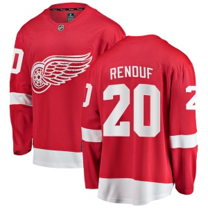 Men's Dan Renouf Detroit Red Wings Breakaway Home Jersey - Red