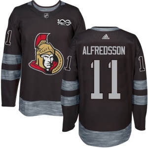 Men's Daniel Alfredsson Ottawa Senators Authentic 1917-2017 100th Anniversary Jersey - Black