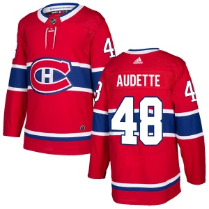 Men's Daniel Audette Montreal Canadiens Authentic Home Jersey - Red