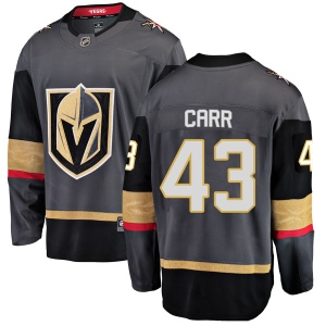 Men's Daniel Carr Vegas Golden Knights Breakaway Black Home Jersey - Gold