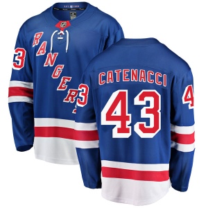 Men's Daniel Catenacci New York Rangers Breakaway Home Jersey - Blue