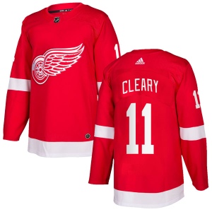 Men's Daniel Cleary Detroit Red Wings Authentic Home Jersey - Red