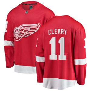 Men's Daniel Cleary Detroit Red Wings Breakaway Home Jersey - Red