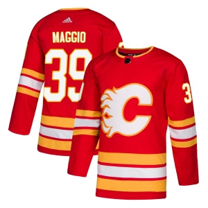 Men's Daniel Maggio Calgary Flames Authentic Alternate Jersey - Red