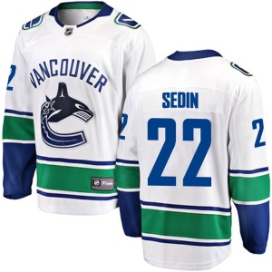 Men's Daniel Sedin Vancouver Canucks Breakaway Away Jersey - White