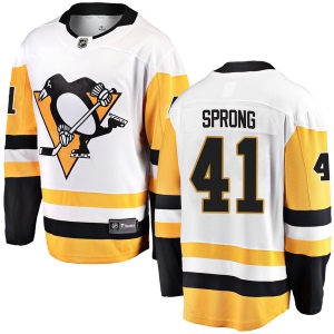 Men's Daniel Sprong Pittsburgh Penguins Breakaway Away Jersey - White