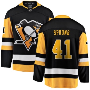 Men's Daniel Sprong Pittsburgh Penguins Home Breakaway Jersey - Black