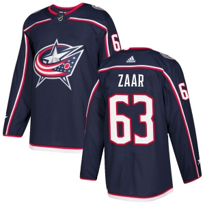 Men's Daniel Zaar Columbus Blue Jackets Authentic Home Jersey - Navy