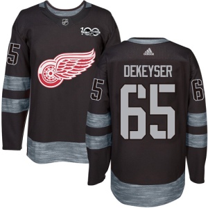 Men's Danny DeKeyser Detroit Red Wings Authentic 1917-2017 100th Anniversary Jersey - Black