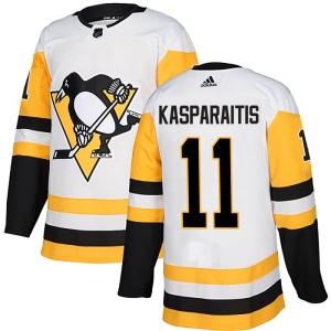 Men's Darius Kasparaitis Pittsburgh Penguins Authentic Away Jersey - White