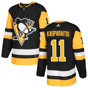 Men's Darius Kasparaitis Pittsburgh Penguins Authentic Home Jersey - Black