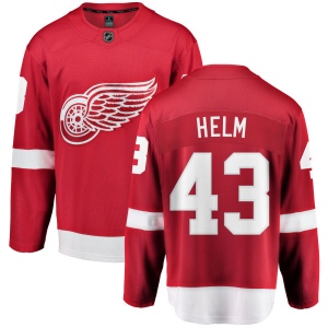 Men's Darren Helm Detroit Red Wings Home Breakaway Jersey - Red