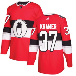 Men's Darren Kramer Ottawa Senators Authentic 2017 100 Classic Jersey - Red