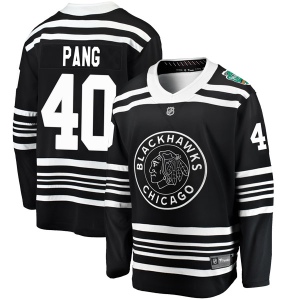 Men's Darren Pang Chicago Blackhawks 2019 Winter Classic Breakaway Jersey - Black