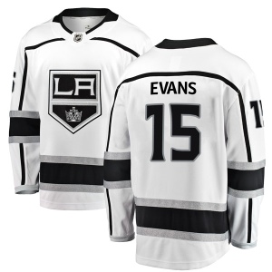 Men's Daryl Evans Los Angeles Kings Breakaway Away Jersey - White