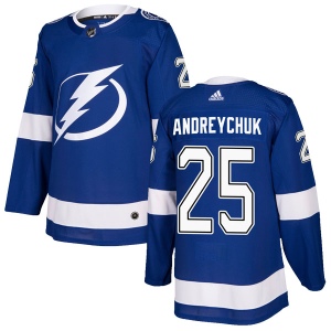 Men's Dave Andreychuk Tampa Bay Lightning Authentic Home Jersey - Blue