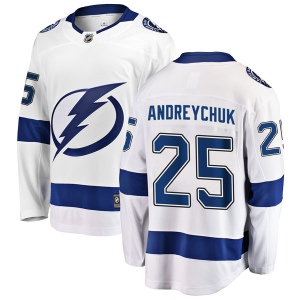 Men's Dave Andreychuk Tampa Bay Lightning Breakaway Away Jersey - White