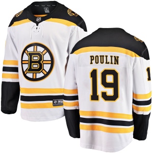 Men's Dave Poulin Boston Bruins Breakaway Away Jersey - White