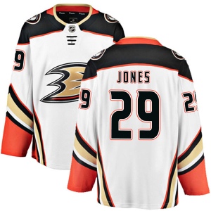 Men's David Jones Anaheim Ducks Authentic Away Jersey - White